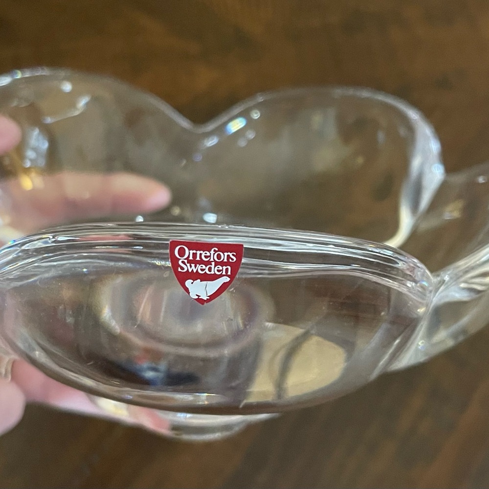 Orrefors Kostaboda Clear Glass Bowl